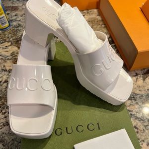 Authentic Gucci Platform Slides